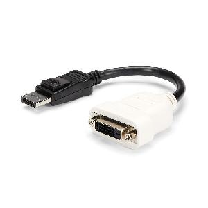 StarTech.com DisplayPort to DVI Video Adapter Converter - 0.24 m - 1 - Display Port M - 1 - DVI-I Single Link F - Male - Female - Straight